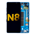 OLED Assembly With Frame For Samsung Galaxy Note 8 (Refurbished) (Deep Sea Blue)