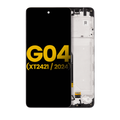 LCD Assembly With Frame For Motorola Moto G04 (XT2421 / 2024)/ G04S (XT2421-8) / E14 (XT2421-12) (Refurbished) (All Colors)