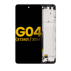 LCD Assembly With Frame For Motorola Moto G04 (XT2421 / 2024)/ G04S (XT2421-8) / E14 (XT2421-12) (Refurbished) (All Colors)