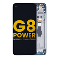 LCD Assembly With Frame For Motorola Moto G8 Power (XT2041-1 / XT2041-3 / 2020) (Refurbished) (Capri Blue)