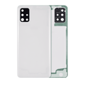 Back Cover Glass With Camera Lens For Samsung Galaxy A51 4G (A515 / 2019) (Aftermarket Plus) (Prism Crush White)