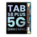 OLED Assembly Without Frame For Samsung Galaxy Tab S8 Plus 5G 12.4" (X800 / X806 / X808) ( 2022) (Service Pack) (Black)