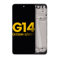 LCD Assembly With Frame For Motorola Moto G14 (XT2341 / 2023) (Refurbished) (All Colors)