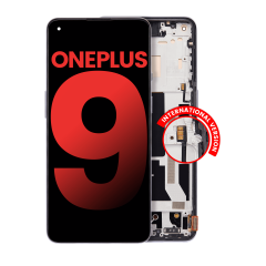 OLED Assembly With Frame For OnePlus 9 (International Version) (Aftermarket Plus) (Winter Mist)