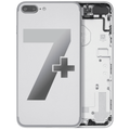 Back Housing W/ Small Components Pre-Installed For iPhone 7 Plus (Used OEM Pull: Grade A) (Silver)