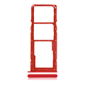 Dual Sim Card Tray For Samsung Galaxy A10s (A107 / 2019) / A20s (A207 / 2019) (Red)