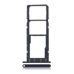 Dual Sim Card Tray For Samsung Galaxy A02S (A025 / 2020) / A03 (A035 / 2021) (Black)