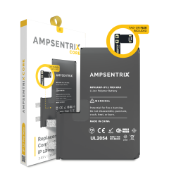 Replacement Battery Core with Universal Tag-On Flex For iPhone 12 Pro Max (Spot Welding Required) (AmpSentrix Core)