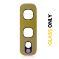 Back Camera Lens (Glass Only) With Adhesive For Samsung Galaxy S10E (Canary Yellow) (10 Pack)