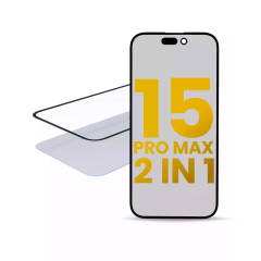 2 in 1 (Glass + OCA Pre-Installed) For iPhone 15 Pro Max (OCA Master) (2 Pack)