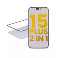 2 in 1 (Glass + OCA Pre-Installed) For iPhone 15 Plus (OCA Master) (2 Pack)