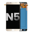 OLED Assembly Without Frame For Samsung Galaxy Note 5 (Used OEM Pull: Grade A/B) (Gold Platinum)
