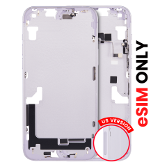 Mid-Frame Housing W/ Small Parts For iPhone 14 Plus (US Version) (Aftermarket Plus) (Purple)