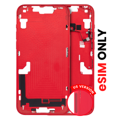 Mid-Frame Housing W/ Small Parts For iPhone 14 Plus (US Version) (Aftermarket Plus) (Red)
