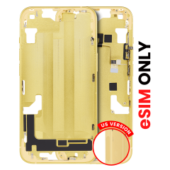 Mid-Frame Housing W/ Small Parts For iPhone 14 Plus (US Version) (Aftermarket Plus) (Yellow)