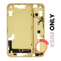 Mid-Frame Housing W/ Small Parts For iPhone 14 (US Version) (Used OEM Pull: Grade B) (Yellow)