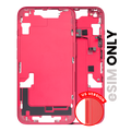 Mid-Frame Housing W/ Small Parts For iPhone 14 (US Version) (Used OEM Pull: Grade B) (Red)