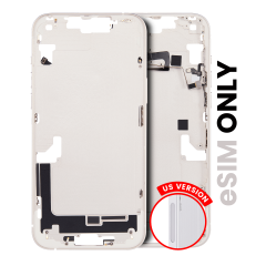 Mid-Frame Housing W/ Small Parts For iPhone 14 Plus (US Version) (Used OEM Pull: Grade A) (Starlight)