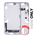 Mid-Frame Housing W/ Small Parts For iPhone 14 Plus (US Version) (Used OEM Pull: Grade B) (Purple)