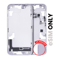 Mid-Frame Housing W/ Small Parts For iPhone 14 (US Version) (Used OEM Pull: Grade B) (Purple)