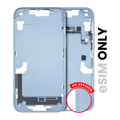 Mid-Frame Housing W/ Small Parts For iPhone 14 Plus (US Version) (Used OEM Pull: Grade C) (Blue)