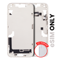 Mid-Frame Housing W/ Small Parts For iPhone 14 Plus (US Version) (Used OEM Pull: Grade C) (Starlight)