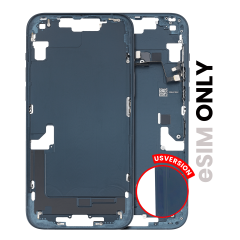 Mid-Frame Housing W/ Small Parts For iPhone 14 Plus (US Version) (Used OEM Pull: Grade B) (Midnight)