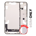 Mid-Frame Housing W/ Small Parts For iPhone 14 (US Version) (Used OEM Pull: Grade C) (Starlight)