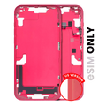 Mid-Frame Housing W/ Small Parts For iPhone 14 Plus (US Version) (Used OEM Pull: Grade B) (Red)