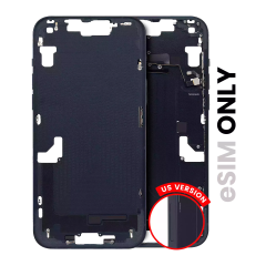 Mid-Frame Housing W/ Small Parts For iPhone 14 Plus (US Version) (Used OEM Pull: Grade C) (Midnight)