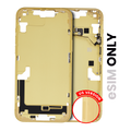 Mid-Frame Housing W/ Small Parts For iPhone 14 Plus (US Version) (Used OEM Pull: Grade A) (Yellow)