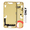 Mid-Frame Housing W/ Small Parts For iPhone 14 Plus (US Version) (Used OEM Pull: Grade C) (Yellow)