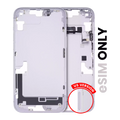 Mid-Frame Housing W/ Small Parts For iPhone 14 Plus (US Version) (Used OEM Pull: Grade C) (Purple)