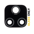 Back Camera Lens (Glass Only) With Adhesive For Motorola Moto E7 (XT2095 / 2020) (Black)