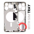 Mid-Frame Housing W/ Small Parts For iPhone 15 Pro Max (EU / Global Version) (Used OEM Pull: Grade A) (Natural Titanium)