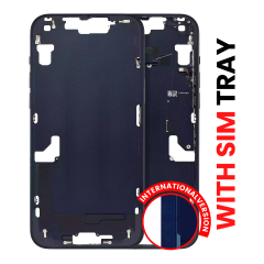 Mid-Frame Housing W/ Small Parts For iPhone 14 Plus (EU / Global Version) (Aftermarket Plus) (Midnight)