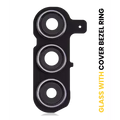 Back Camera Lens With Cover Bezel Ring For Samsung Galaxy S24 Plus 5G (Onyx Black)