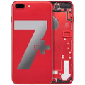 Back Housing W/ Small Components Pre-Installed For iPhone 7 Plus (Used OEM Pull: Grade A) (Red)