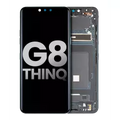 LCD Assembly With Frame For LG G8 ThinQ (Used OEM Pull: Grade A) (Black)