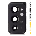 Back Camera Lens With Cover Bezel Ring For OnePlus 9RT 5G (Hacker Black)