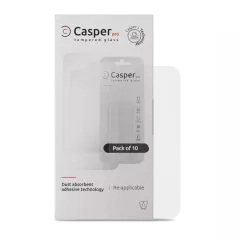 Casper Pro Tempered Glass For iPhone 16 Pro Max / 17 Pro Max / 18 Pro Max (10 Pack) (Clear)