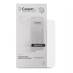 Casper Pro Tempered Glass For iPhone 16 Pro / 17 / 17 Pro / 18 Pro (10 Pack) (Clear)