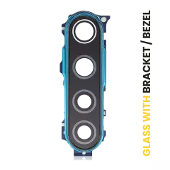 Back Camera Lens With Bracket / Bezel For Xiaomi Redmi Note 8T (Neptune Blue)