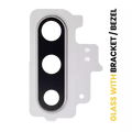 Back Camera Lens With Bracket / Bezel For Samsung Galaxy Note 10 (Aura Glow / Silver)
