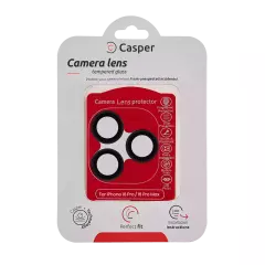 Casper Camera Lens Protector For iPhone 16 Pro / 16 Pro Max (Black) (Clear)