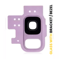 Back Camera Lens With Bracket / Bezel For Samsung Galaxy S9 (Lilac Purple)