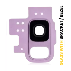 Back Camera Lens With Bracket / Bezel For Samsung Galaxy S9 (Lilac Purple)