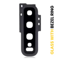 Back Camera Lens With Cover Bezel Ring For Samsung Galaxy S10 (Prism Black)