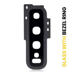 Back Camera Lens With Cover Bezel Ring For Samsung Galaxy S10 (Prism Black)
