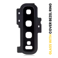 Back Camera Lens With Cover Bezel Ring For Samsung Galaxy S10 Plus (Prism Black)